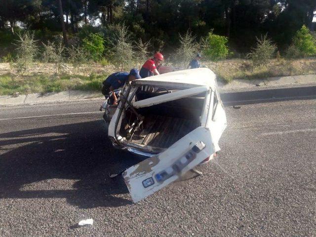 Denizli’de Trafik Kazası: 2 Yaralı