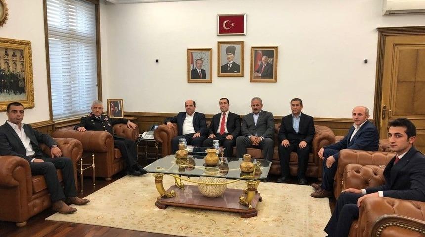 Korucu Başkanlarından Jandarma Genel Komutanı Orgeneral &Ccedil;etin&rsquo;e Ziyaret