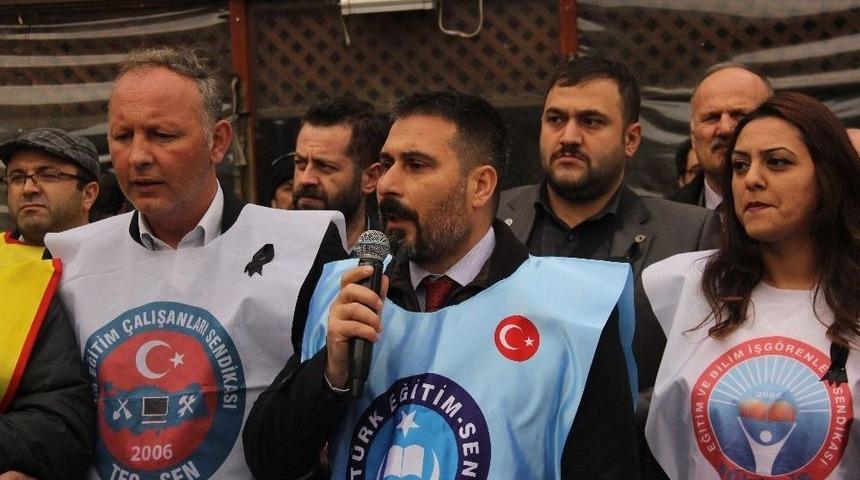 Artvin&rsquo;de Eğitim Sendikalarından Şiddete Karşı S&ouml;z Birliği