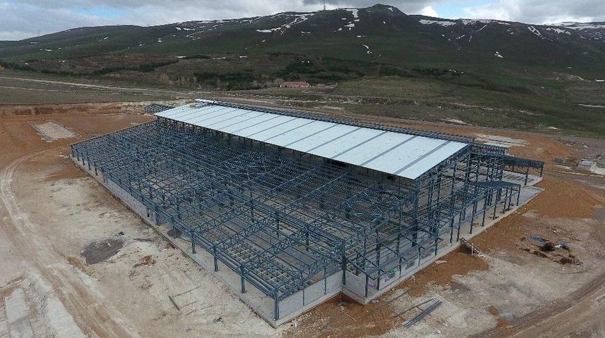 Büyükşehir’in Yatırımı Canlı Hayvan Borsasının Yapımı Sürüyor