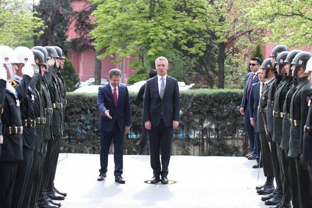 Nato Genel Sekreteri Jens Stoltenberg İle Milli Savunma Bakanı Nurettin Canikli’nin Katıldığı Heyetlerarası Görüşmesi Başladı.