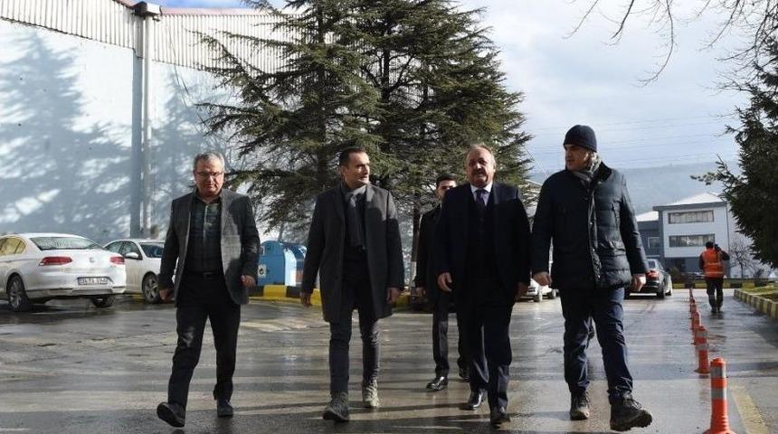 Belediye Başkanı Babaş&rsquo;tan Fabrika Ziyareti