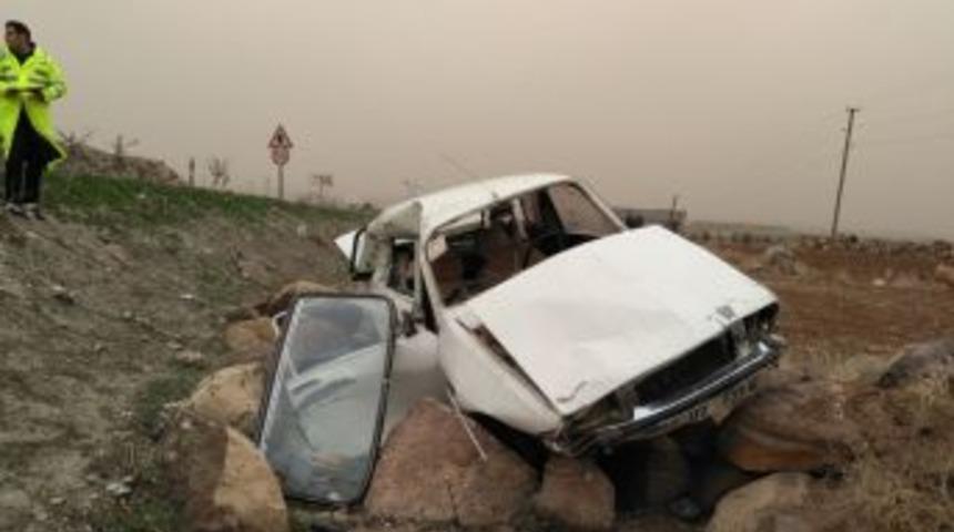 Şarampole Yuvarlanan Otomobilin S&uuml;r&uuml;c&uuml;s&uuml; Yaralandı