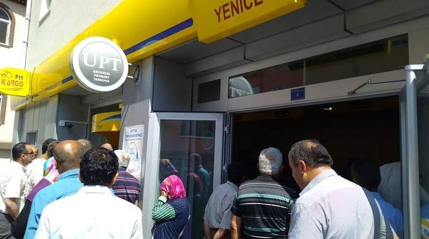 Yenice&rsquo;de Emeklilerin İkramiye Sevinci