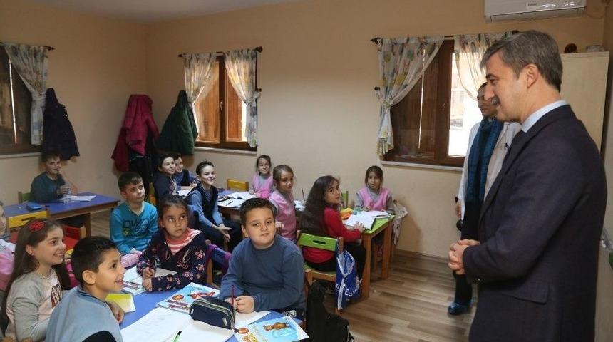 Başkan Şirin Minik &Ouml;ğrencilerle Buluştu