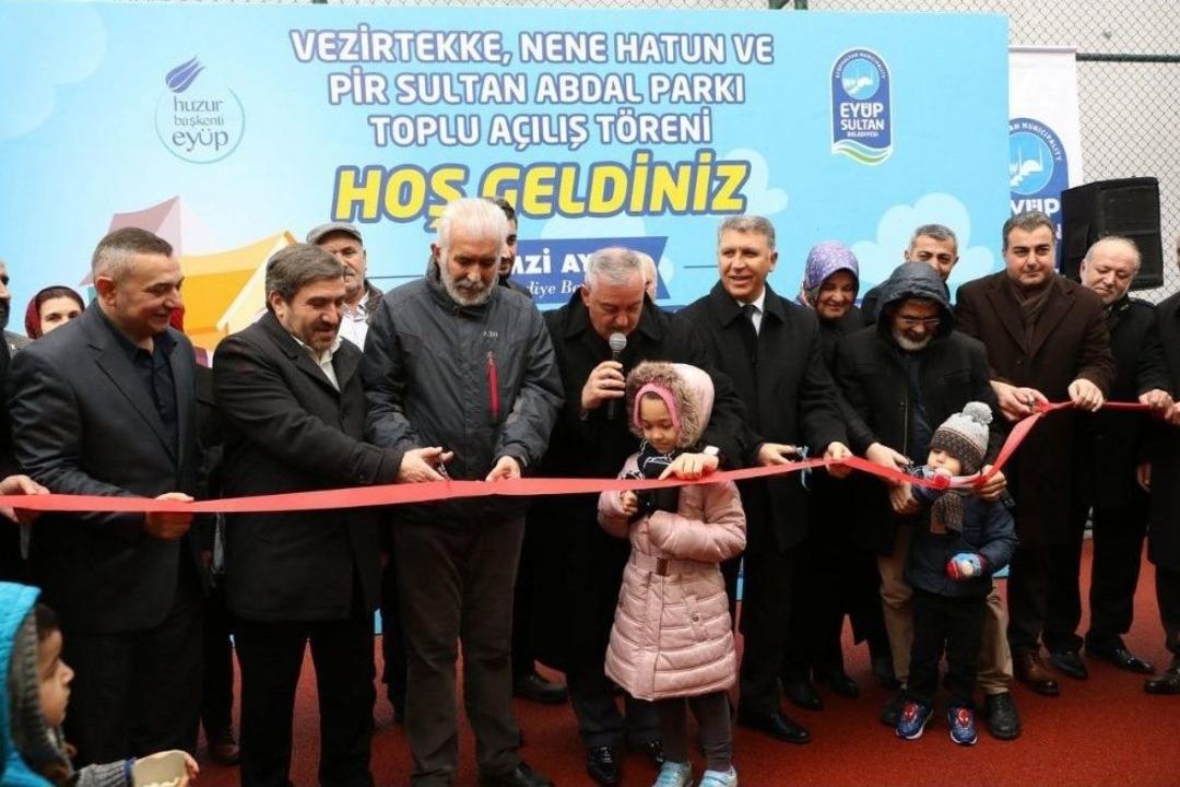 Ey&uuml;psultan&rsquo;da 3 Yeni Parkın A&ccedil;ılışı Yapıldı
