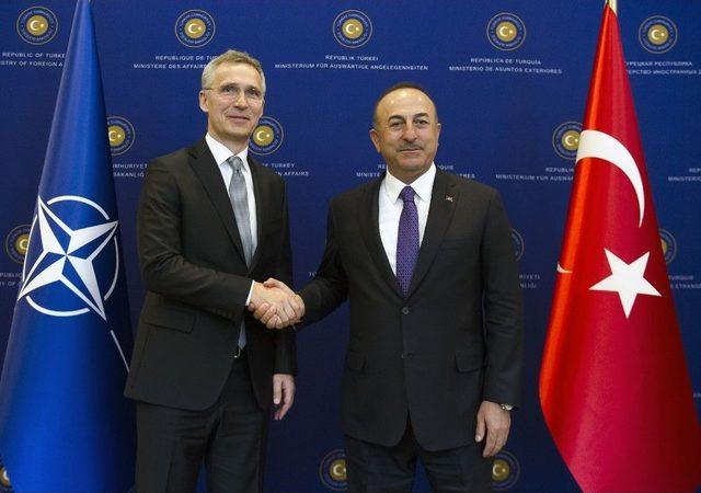 Dışişleri Bakanı Mevlüt Çavuşoğlu, Nato Genel Sekreteri Jens Stoltenberg İle İkili Görüşme Gerçekleştiriyor.