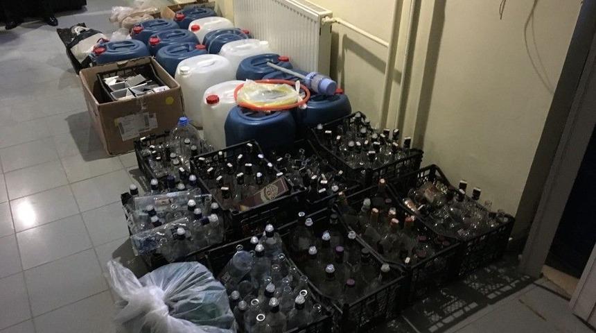 Serik’te Sahte Ve Kaçak İçki Operasyonu