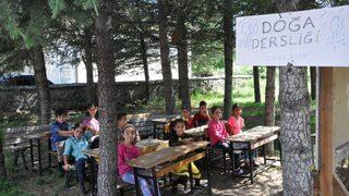 Oluşturdukları ’doğa Sınıfı’nda Karnelerini Aldılar