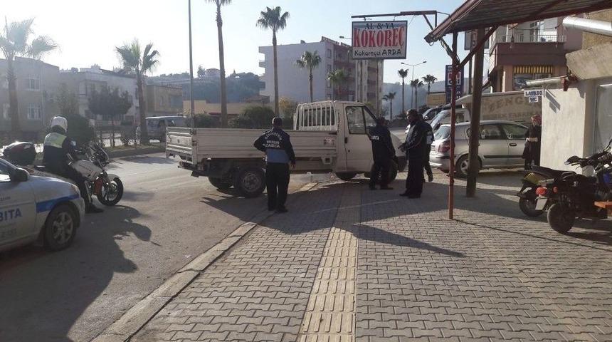 Mut&rsquo;ta Kaldırım İşgaline İzin Yok