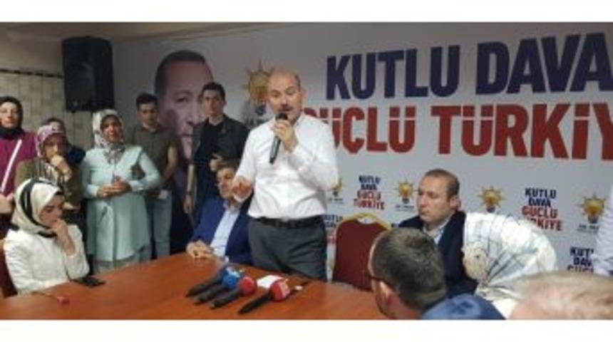 Bakan Soylu: "24 Haziran Bir Uyarı Se&ccedil;imi Değil, T&uuml;rkiye&rsquo;nin Projelerini Tamamlama Se&ccedil;imidir"