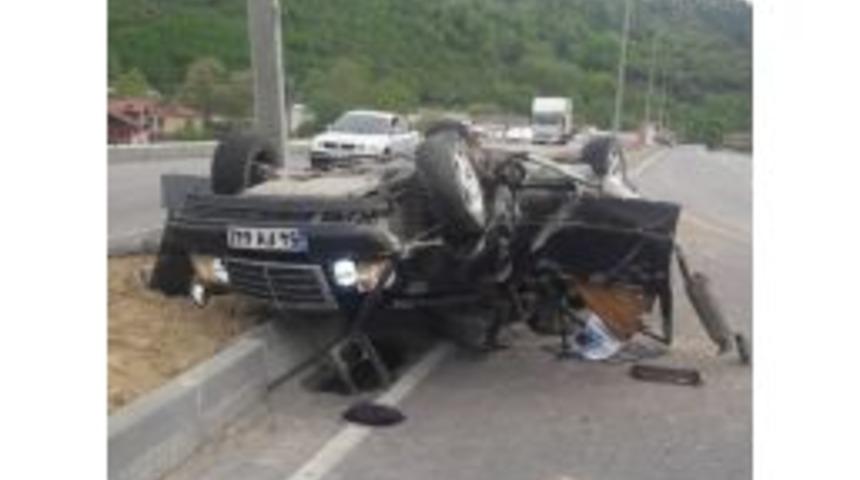 Devrek&rsquo;te Ara&ccedil; Takla Attı: 1 Yaralı