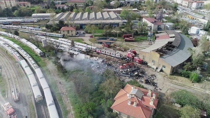 Haydarpaşa Tren Garı’nda Çıkan Yangın Havadan Görüntülendi G2