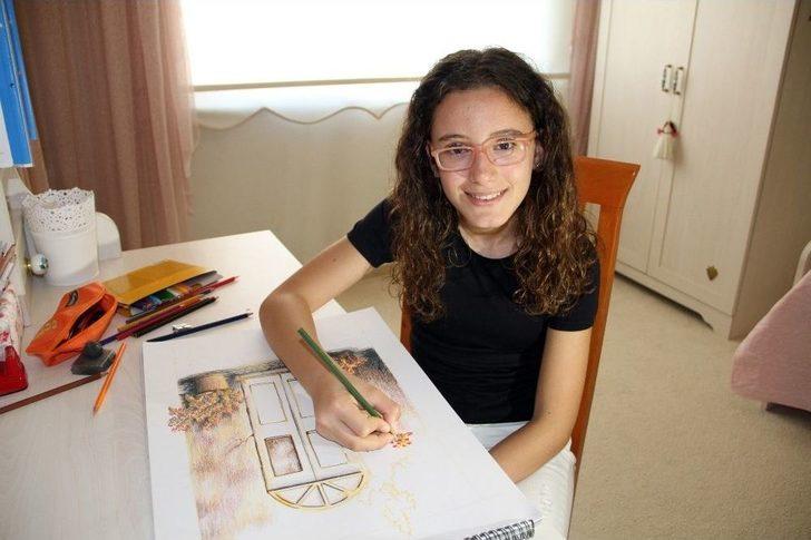 11 Yaşındaki Ressam 40 Eserle Sergi Açtı G1