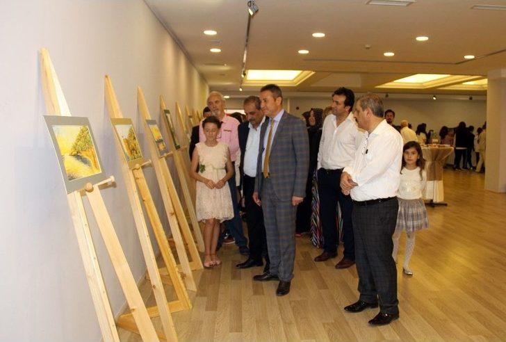 11 Yaşındaki Ressam 40 Eserle Sergi Açtı G2