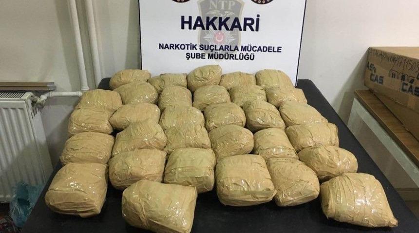 Yüksekova’da Uyuşturucu Operasyonu