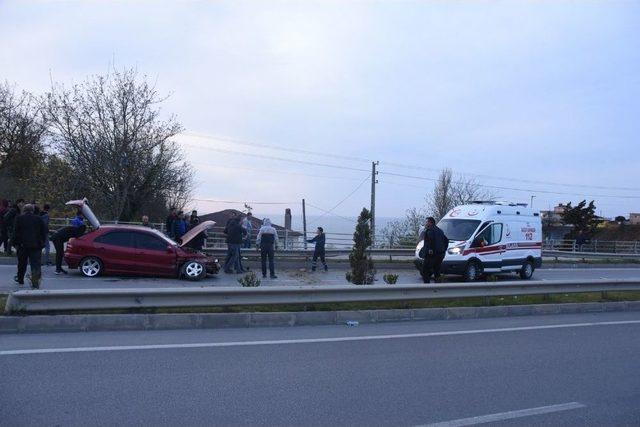 Sinop’ta Trafik Kazası: 1 Yaralı