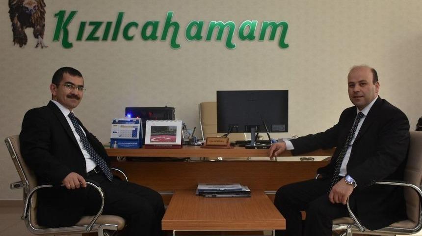 Sgk M&uuml;d&uuml;r&uuml; Ali Turan&ccedil;ift&ccedil;i Kızılcahamam&rsquo;a Veda Etti