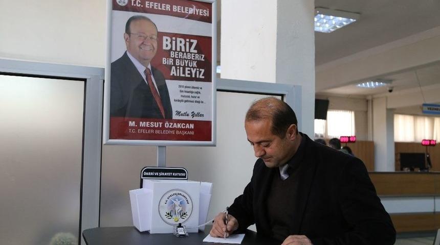 Efeler Belediyesi&rsquo;nden Dilek Ve Şikayet Kutusu Uygulaması