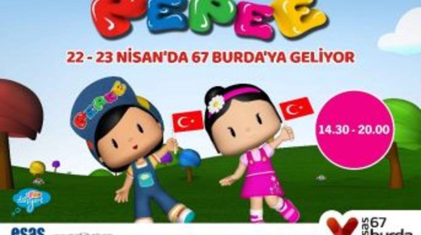 Minikler, 67 Burda Avm&rsquo;de &ldquo;pepee&rdquo; İle Eğlenecek