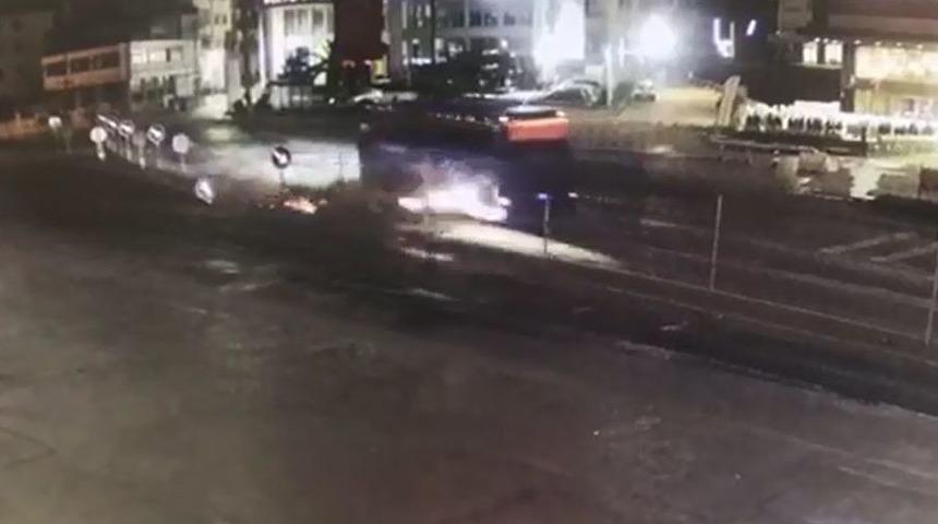 Emniyet M&uuml;d&uuml;r Yardımcısı Akduman&rsquo;ın Kaza Anı G&uuml;venlik Kamerasında