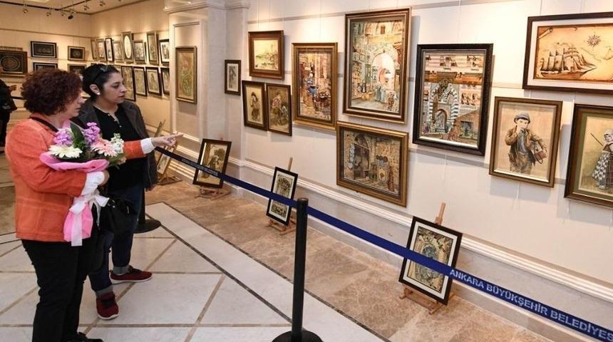 Belmek Kursiyerlerinden Resim Sergisi