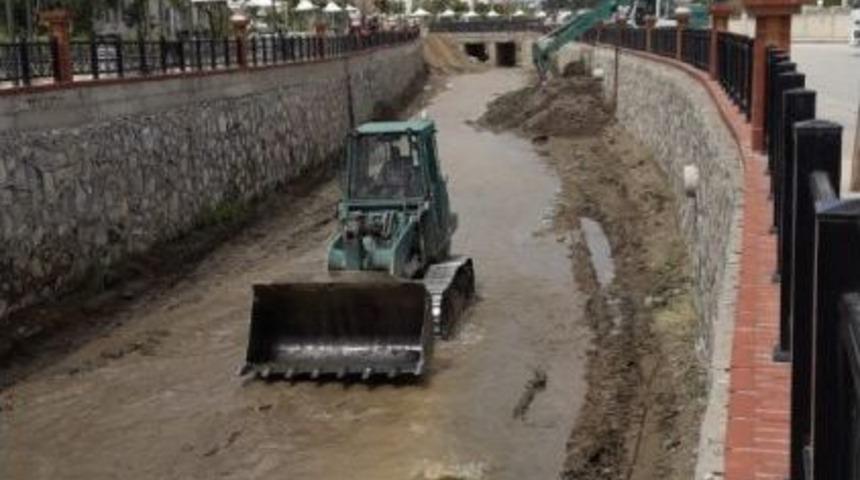 Derede Çalışan İş Makinesine Tepki