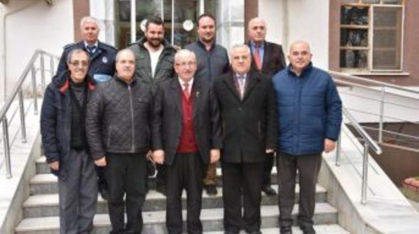 Başkan Albayrak Başkan &Ccedil;oban Ve Muhtarlarla Bir Araya Geldi
