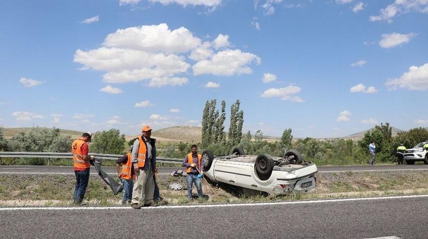 Otomobil Takla Attı: 1 Yaralı