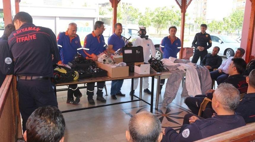 İtfaiye Erlerine Kbrn Eğitimi Verildi