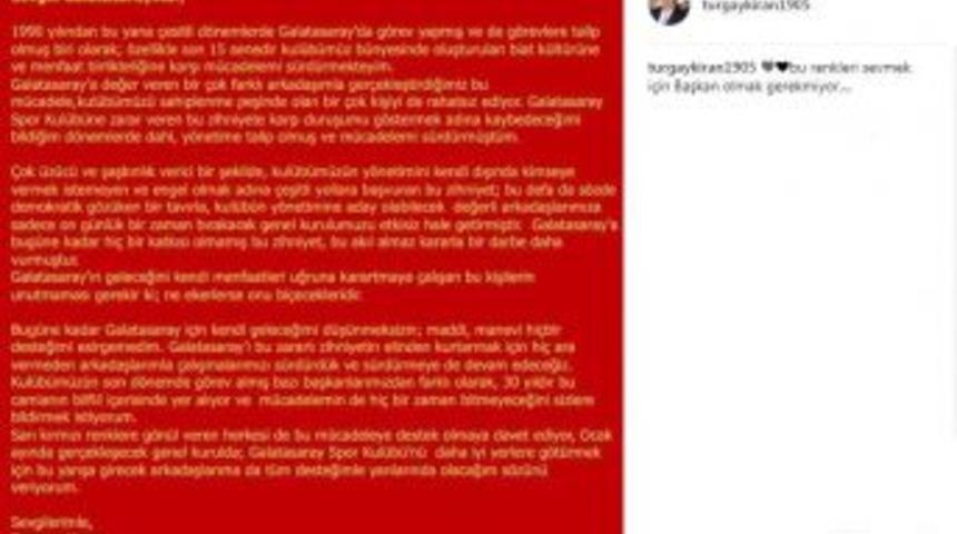 Turgay Kıran Adaylıktan &Ccedil;ekildi