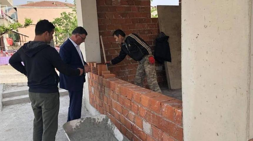 Başkan Duymuş, &Ccedil;alışmaları Yerinde İnceledi