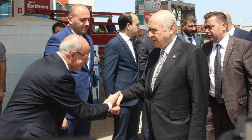Mhp&rsquo;liler Bah&ccedil;eli&rsquo;yi Turan K&ouml;y&uuml;nde Karşıladı