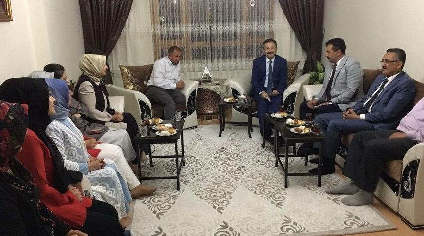 Başkan Tiryaki&rsquo;den Gazi Ailesine Ziyaret