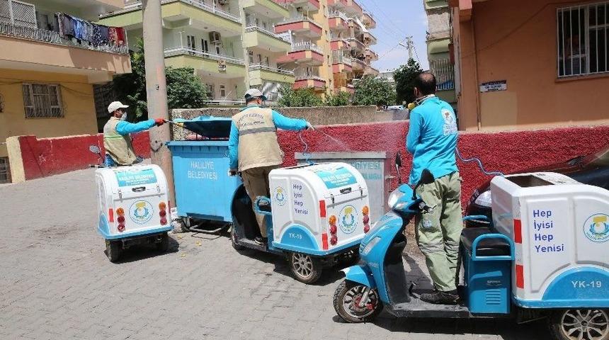 Haliliye&rsquo;de Bisikletli İla&ccedil;lama Timi &Ccedil;alışmalarını S&uuml;rd&uuml;r&uuml;yor