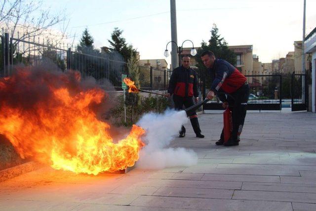 Manisa İtfaiyesinde Tatbikat