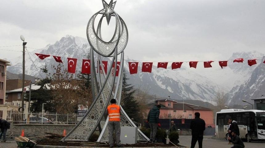 Hakkari&rsquo;de Cumhurbaşkanı Erdoğan İ&ccedil;in Hazırlık