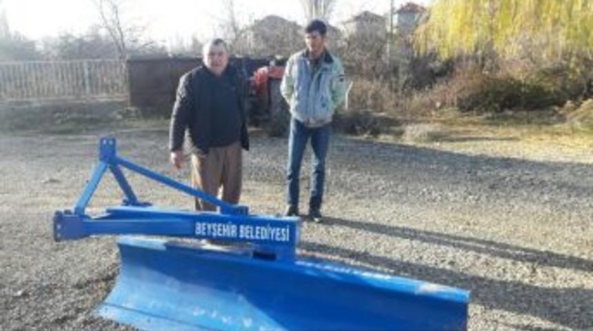 Beyşehir&rsquo;de 15 Mahalleye Daha Karla M&uuml;cadele Ekipmanı