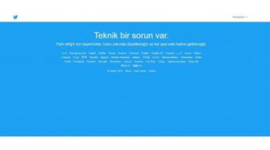 Twitter&rsquo;da Teknik Sorun