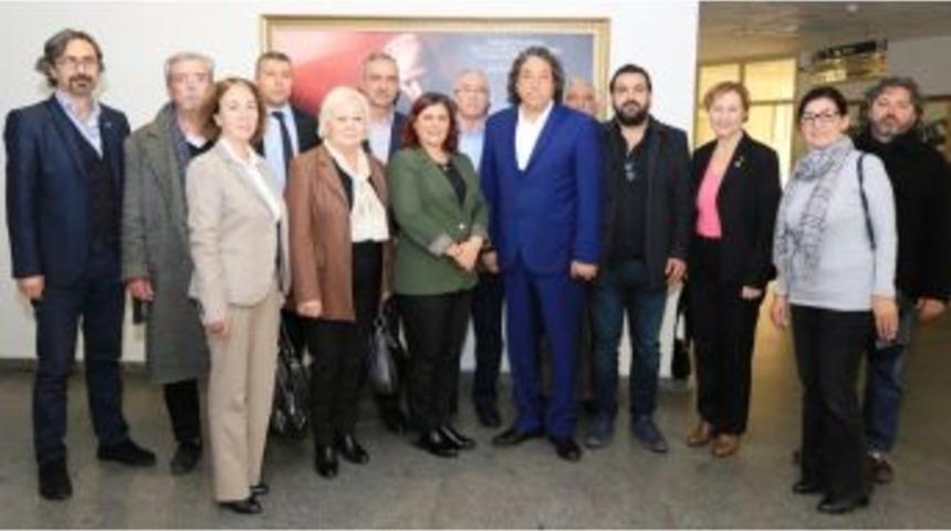 Chp Kuşadası Y&ouml;netiminden &Ccedil;er&ccedil;ioğlu&rsquo;na Ziyaret