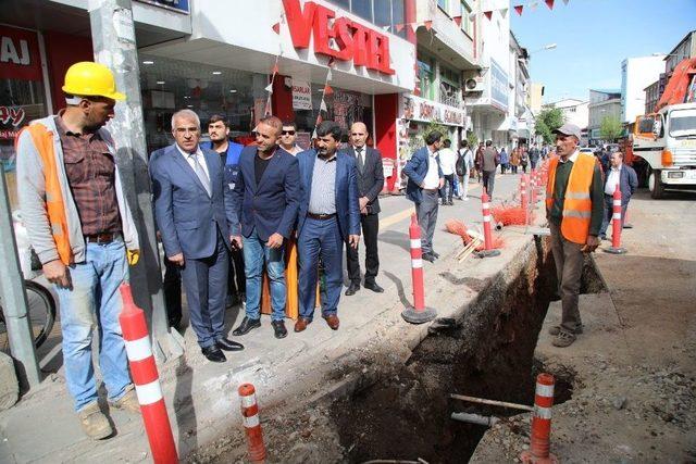 Başkan Barakazi, Doğalgaz Çalışmalarını İnceledi