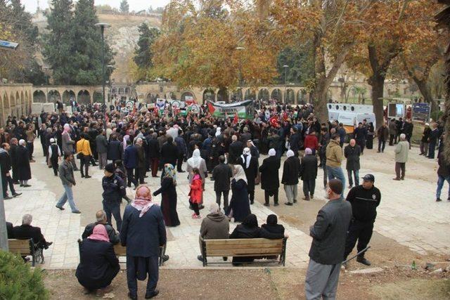 Şanlıurfa’da Abd’nin Kudüs Kararı Protesto Edildi