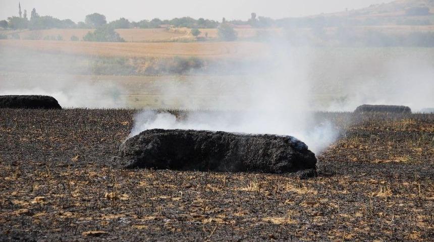 Balya Bağlama Makinası Yangın &Ccedil;ıkardı