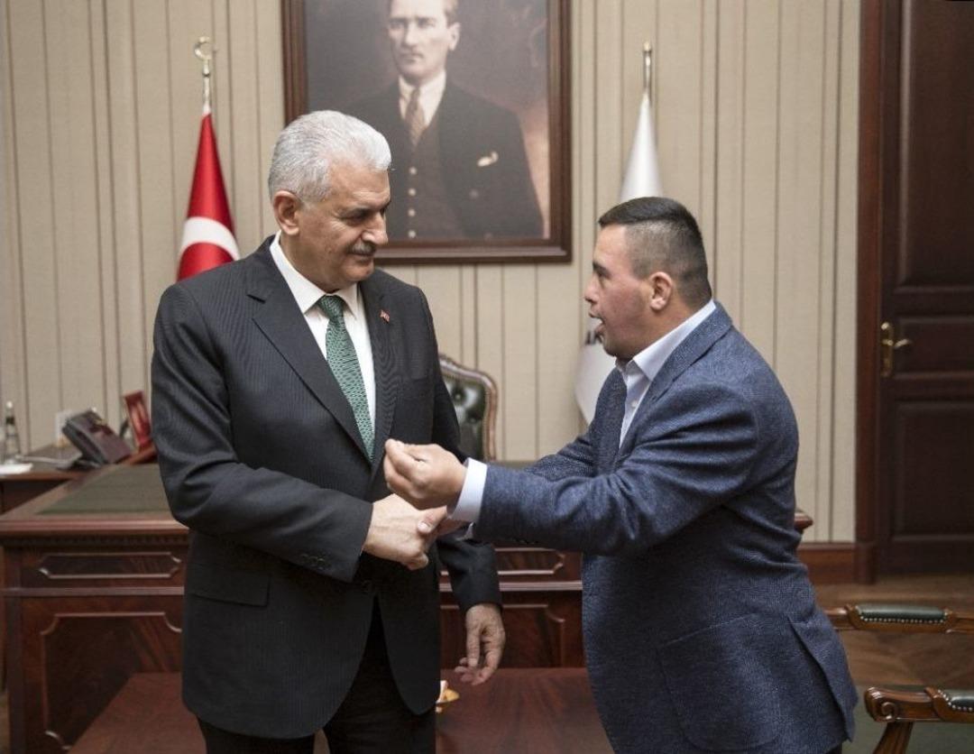 Başbakan Yıldırım, Down Sendromlu Filistinli Genci Kabul Etti