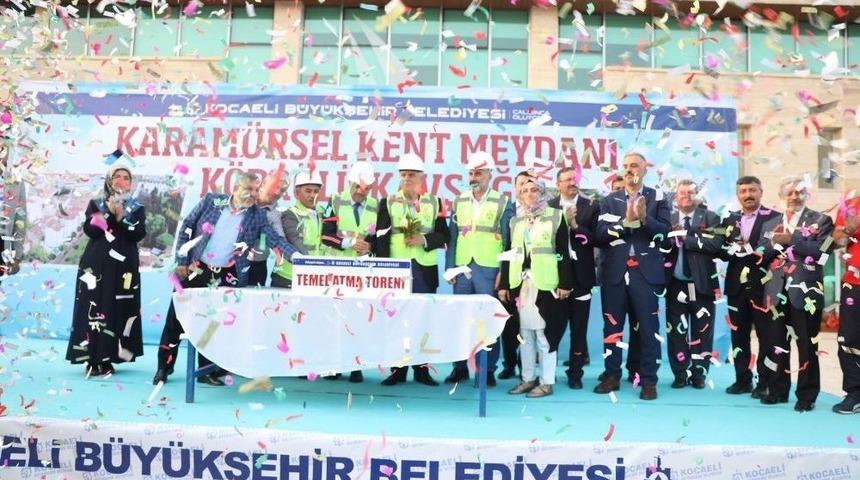Karam&uuml;rsel Kent Meydanı K&ouml;pr&uuml;l&uuml; Kavşağı&rsquo;nın Temeli Atıldı