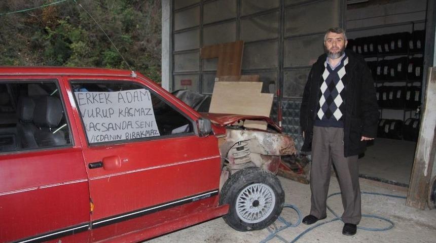 &Ccedil;arpan S&uuml;r&uuml;c&uuml;y&uuml; &ldquo;vicdanın Seni Bırakmaz&rdquo; Mesajıyla Buldu