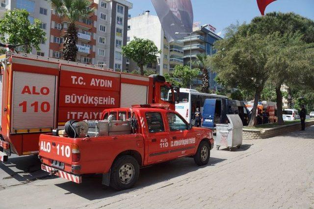 Seyir Halindeki Minibüste Yangın Paniği