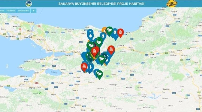 Büyükşehir Projelerinin Haritası Oluşturuldu