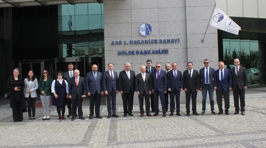 Ankara &Uuml;niversitesi Rekt&ouml;r&uuml; Ve Akademisyenleri Aso 1. Osb&rsquo;yi Ziyaret Etti