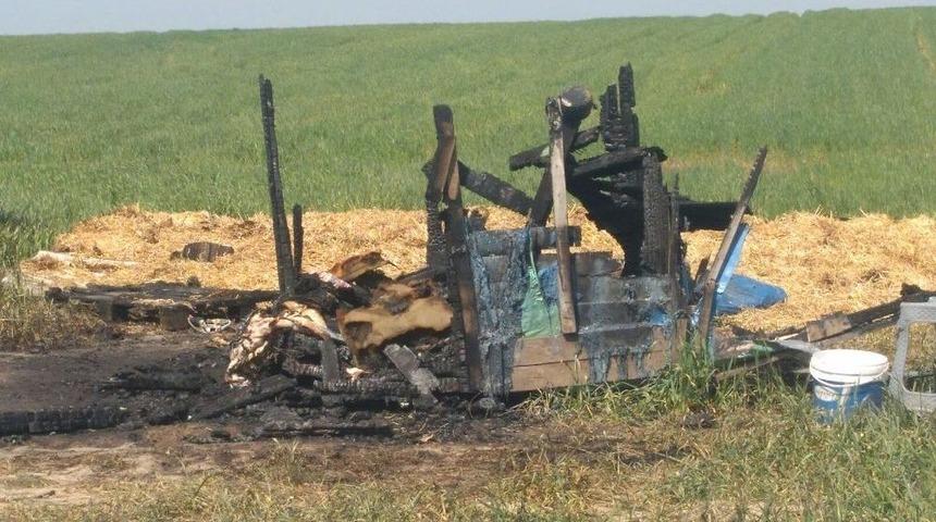 Hayvan &Ccedil;iftliğinde Yanarak Can Verdi